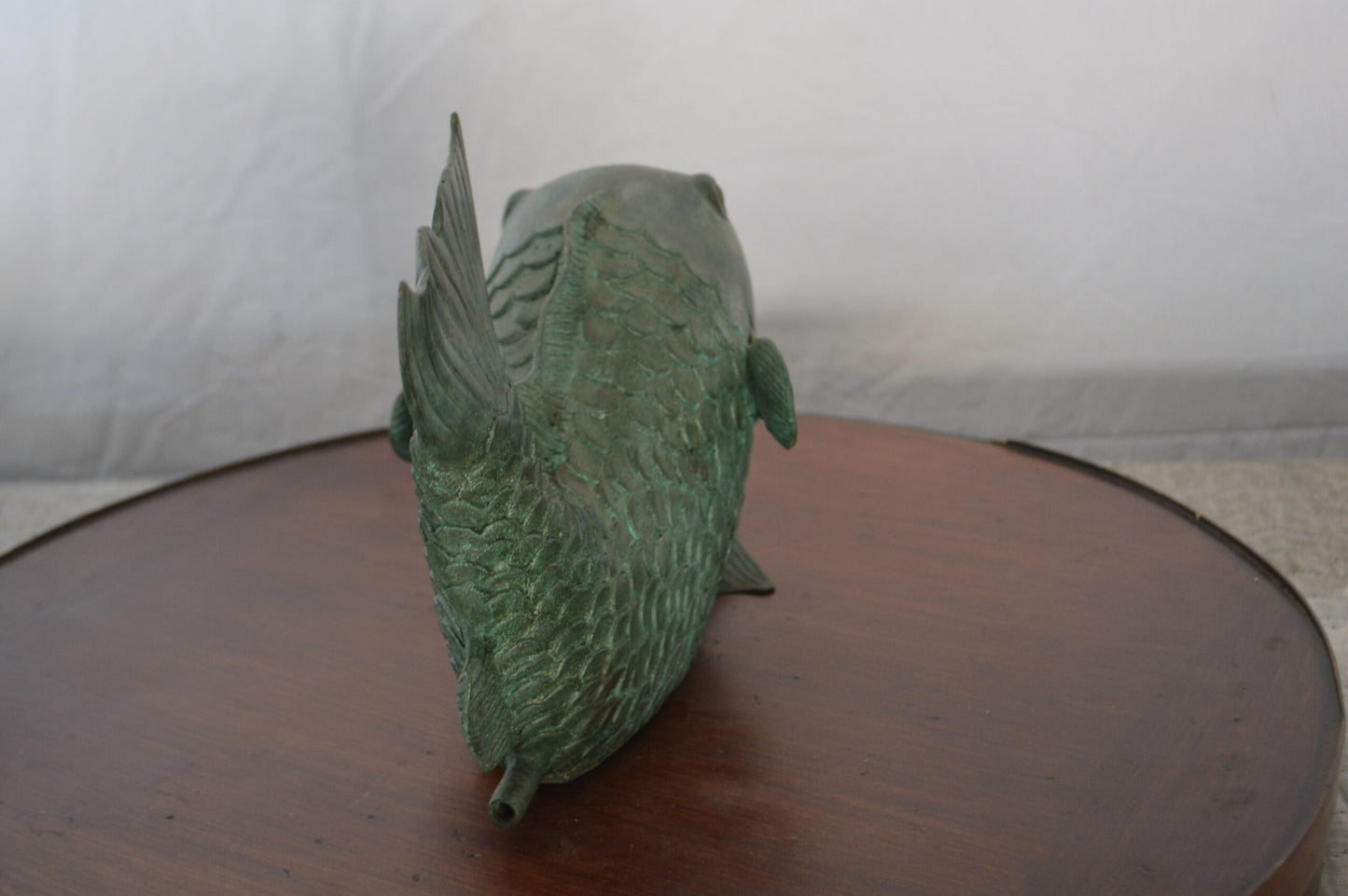 Fish Fountain Medium size Bronze Statue - Size: 13"L x 7"W x 9"H.