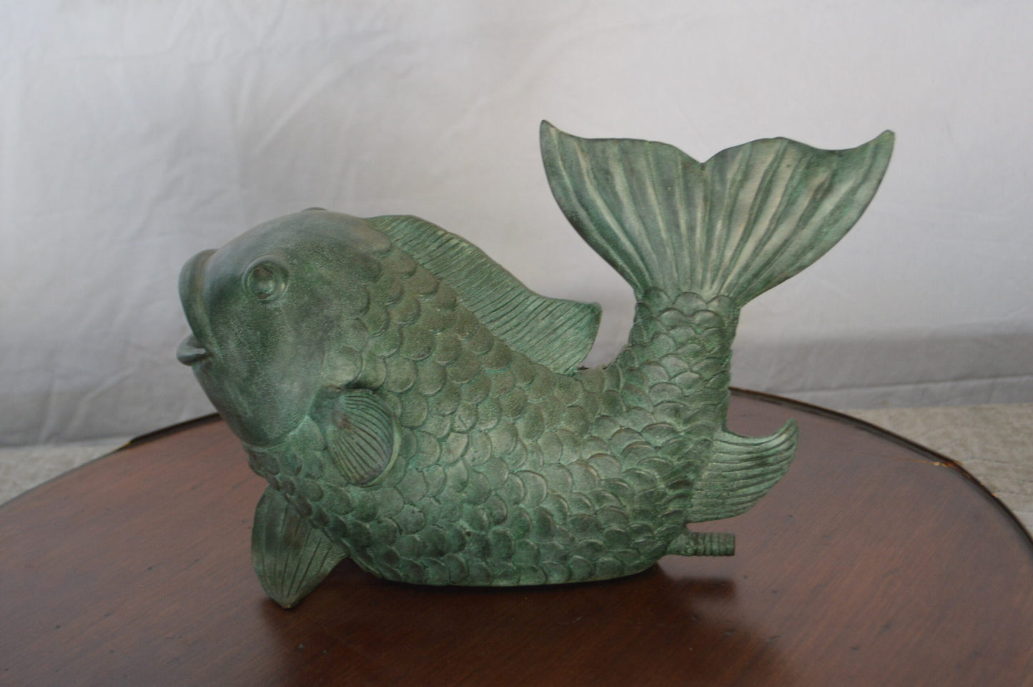 Fish Fountain Medium size Bronze Statue - Size: 13"L x 7"W x 9"H.