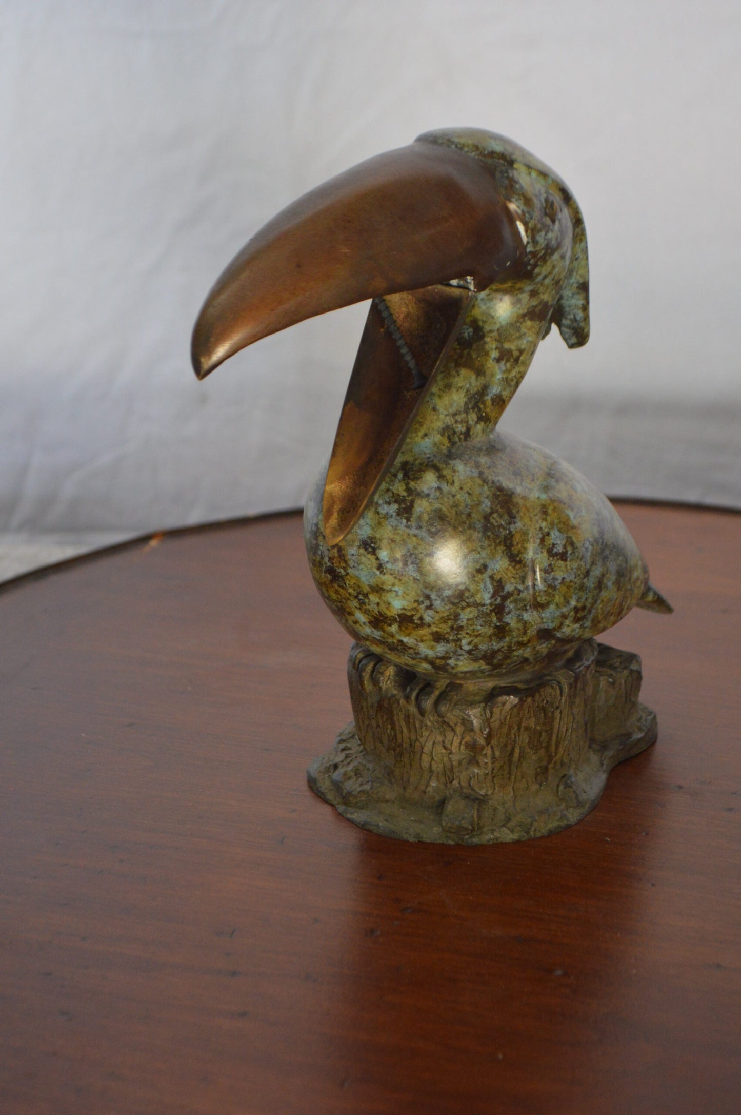 Toucan Bird Bronze Statue Fountain Small - Size: 10"L x 5"W x 10"H.