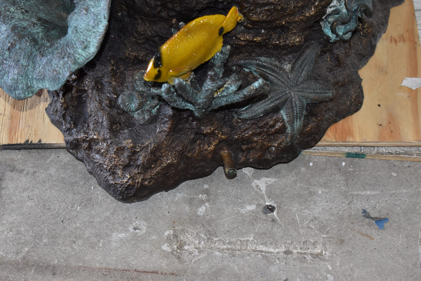 Mermaid With a Shell Bronze Fountain Statue Size: 24" x 60" x 70"H