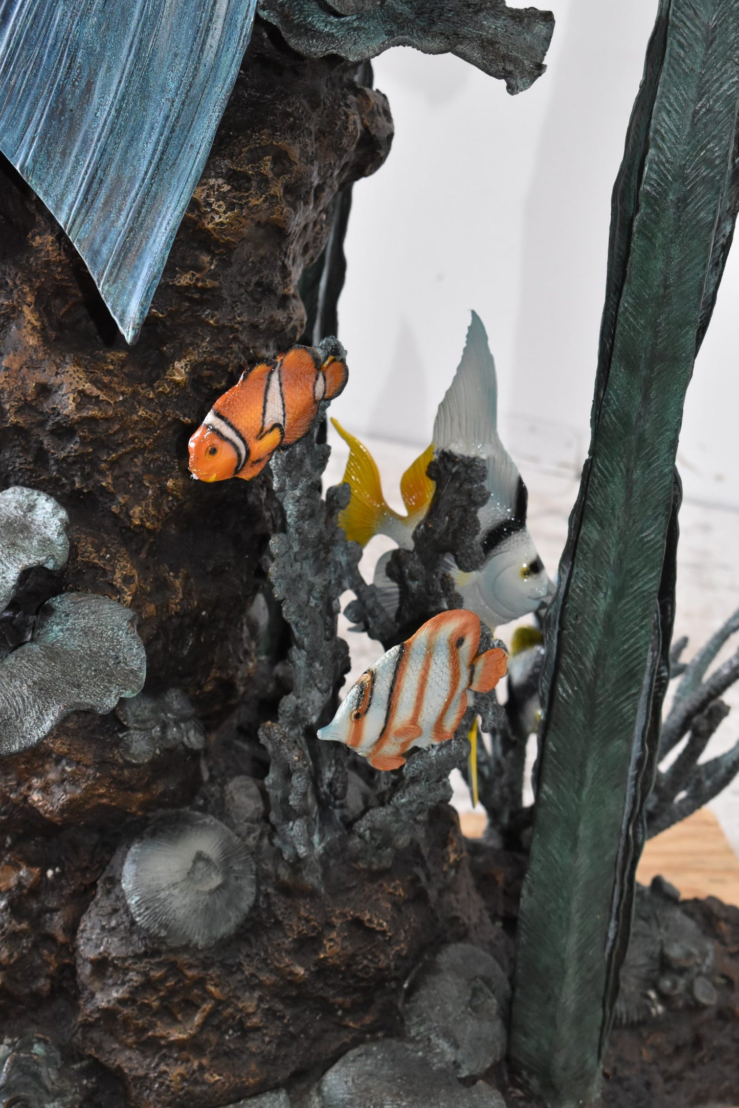 Mermaid With a Shell Bronze Fountain Statue Size: 24" x 60" x 70"H