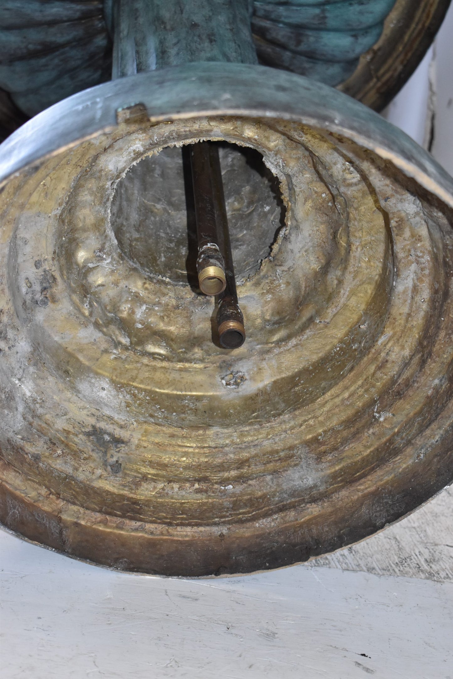 Four Ladies Dancing on A Tray Bronze Fountain Size: 27" x 27" x 52"H