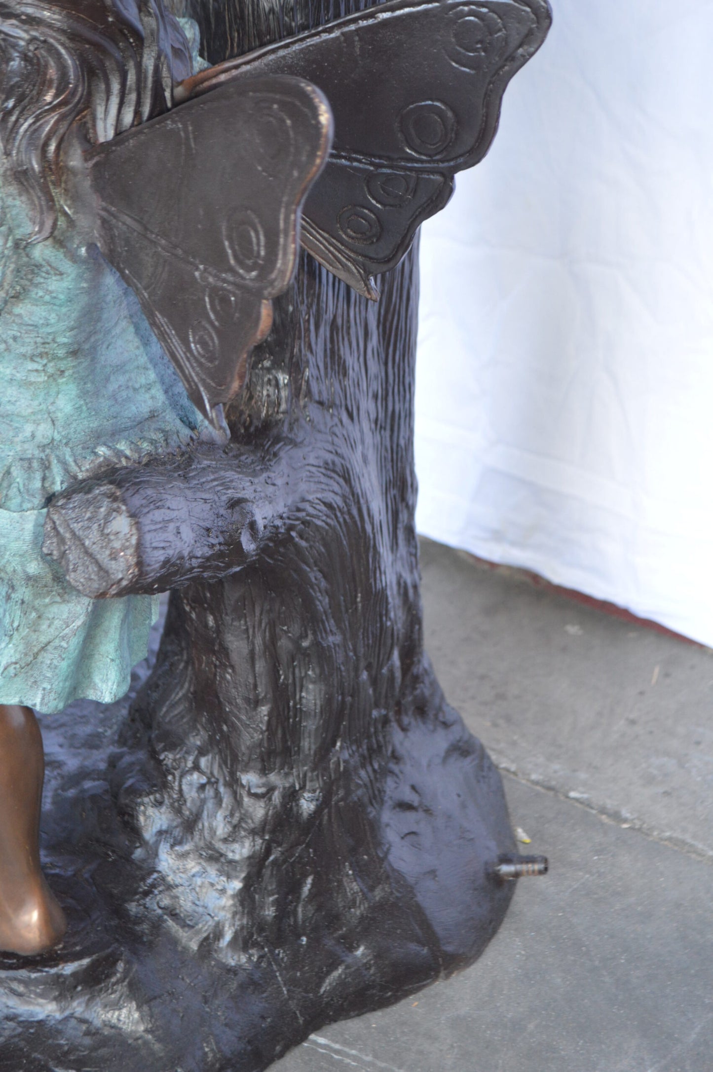 Four Angels Playing Bronze Statue Fountain  -  Size: 35"L x 28"W x 66"H.