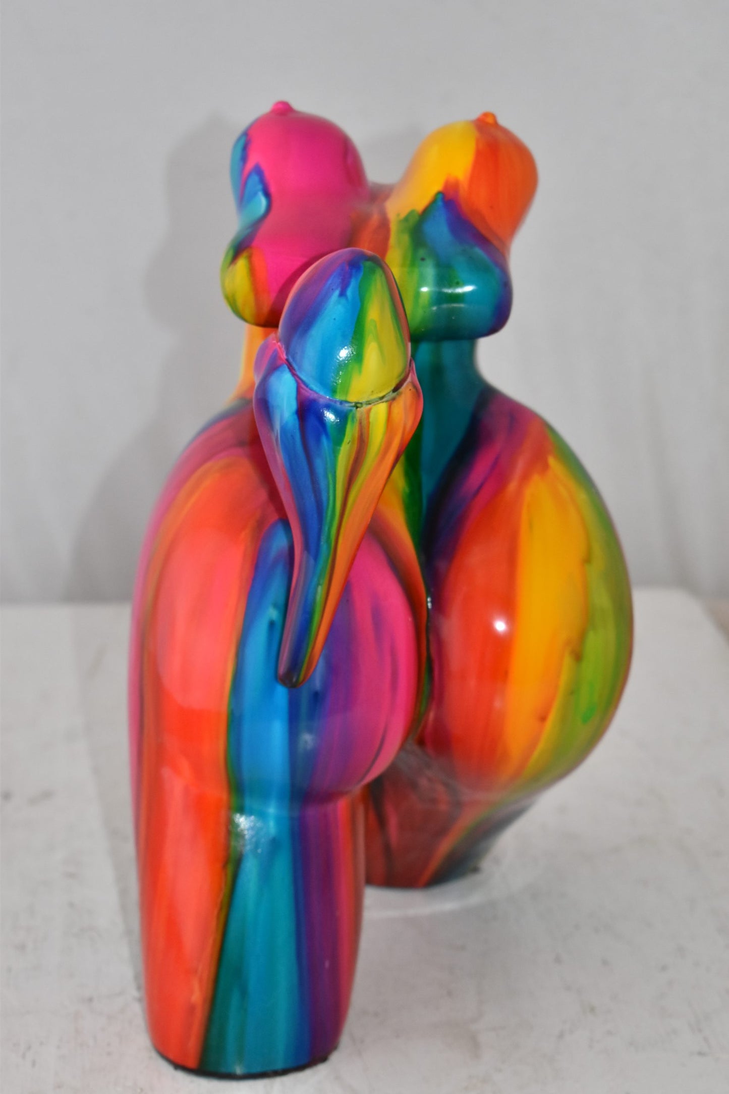 Relaxing By Liliana Mendez Modern Art Nude Bronze Statue Size: 11" x 8" x 13"H
