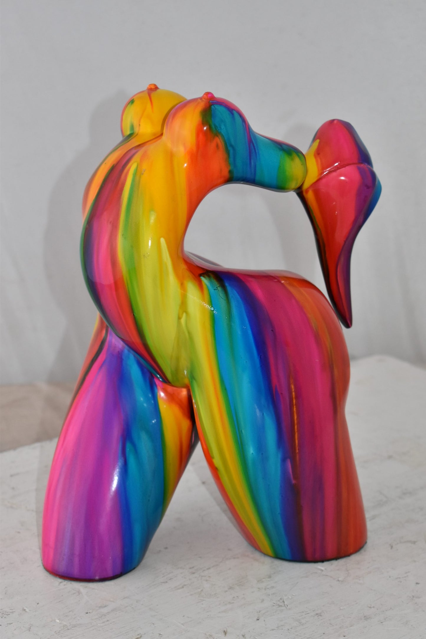 Relaxing By Liliana Mendez Modern Art Nude Bronze Statue Size: 11" x 8" x 13"H