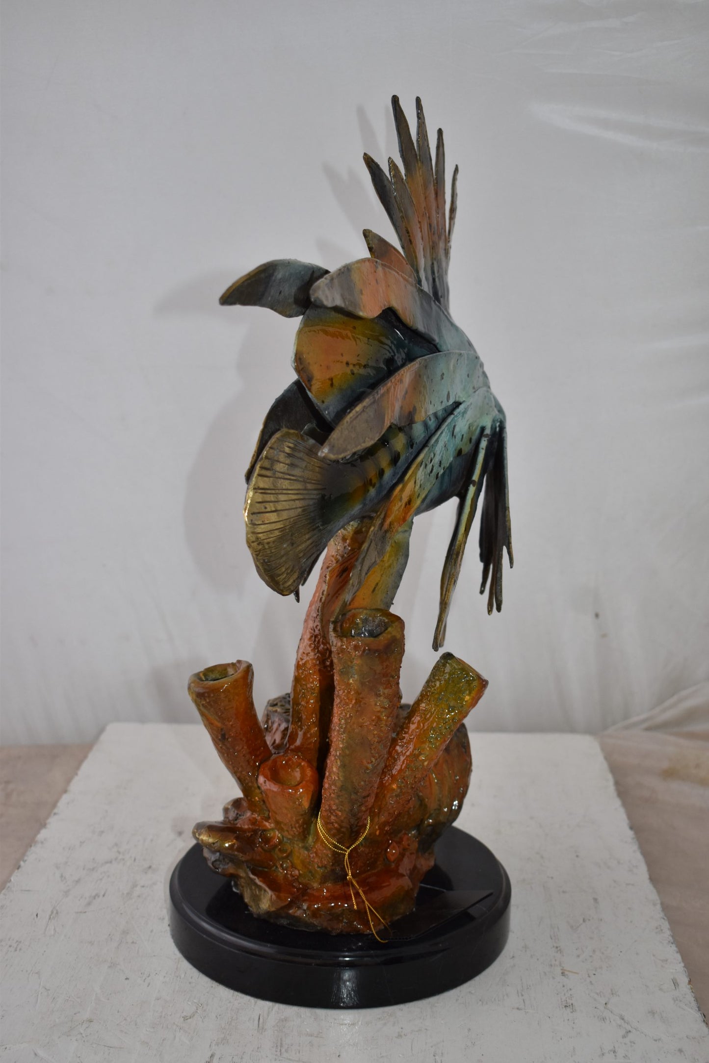 Lionfish Swimming in The Ocean Bronze Statue Size: 20" x 12" x 25"H