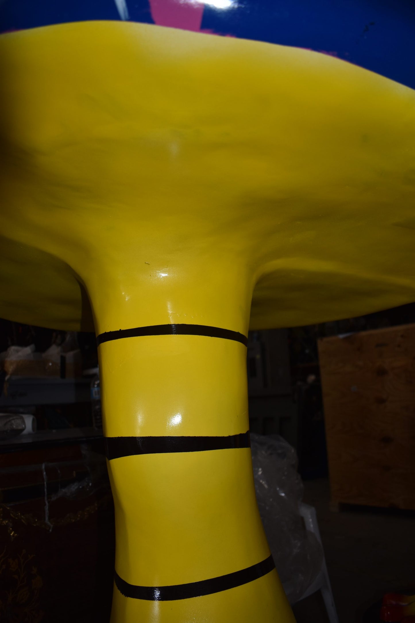 Happy Giant Mushroom Made of Resin for Outdoors Indoors Size: 43" x 43" x 68"H