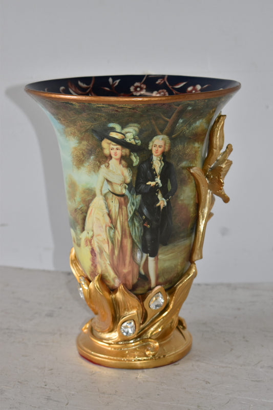 Mr and Mrs William Hallett Replica Resin Vase Size: 10" x 10" x 13"H