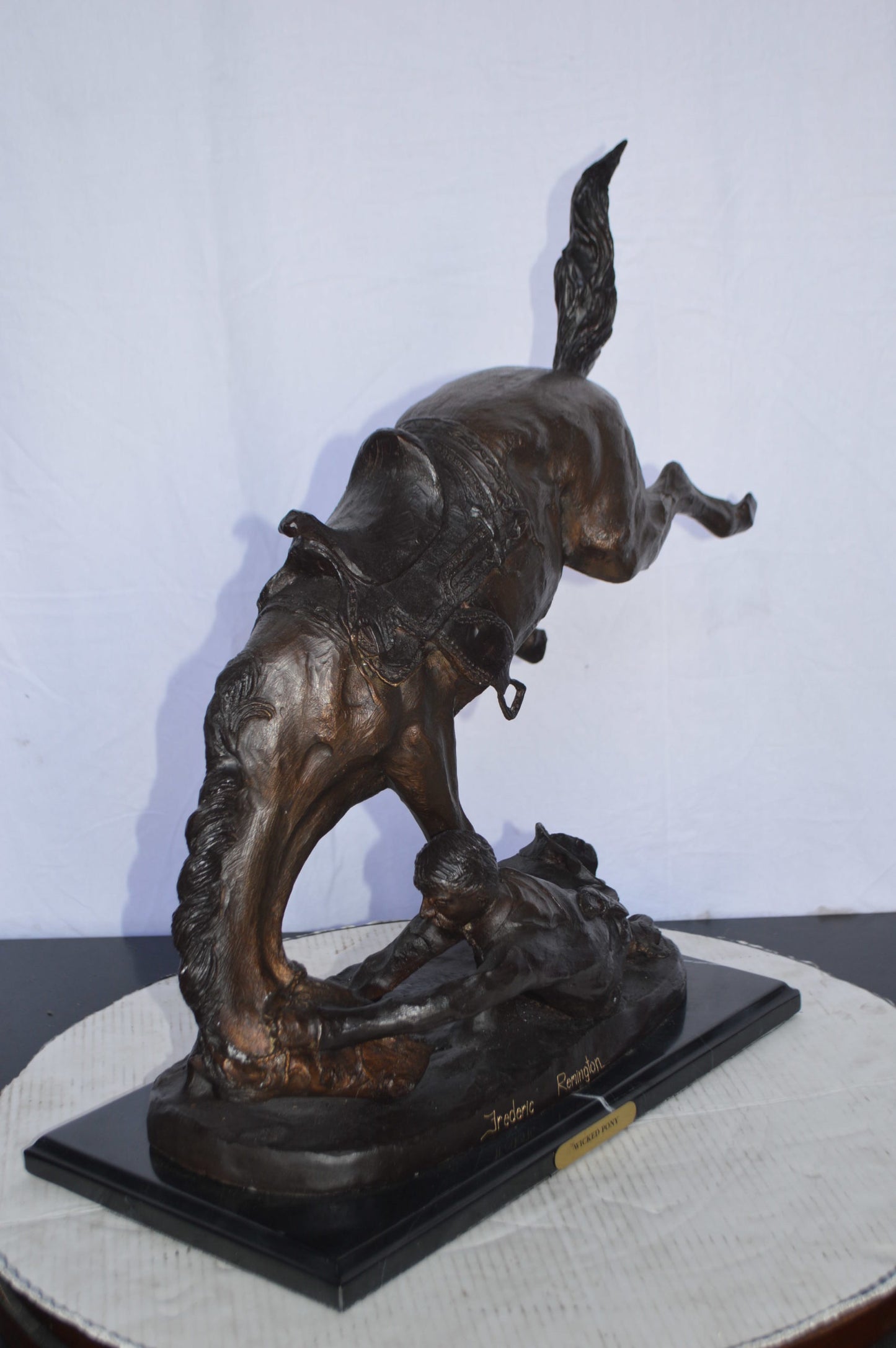 Wicked Pony by Remington Bronze Statue - Size: 17"L x 11"W x 22"H.