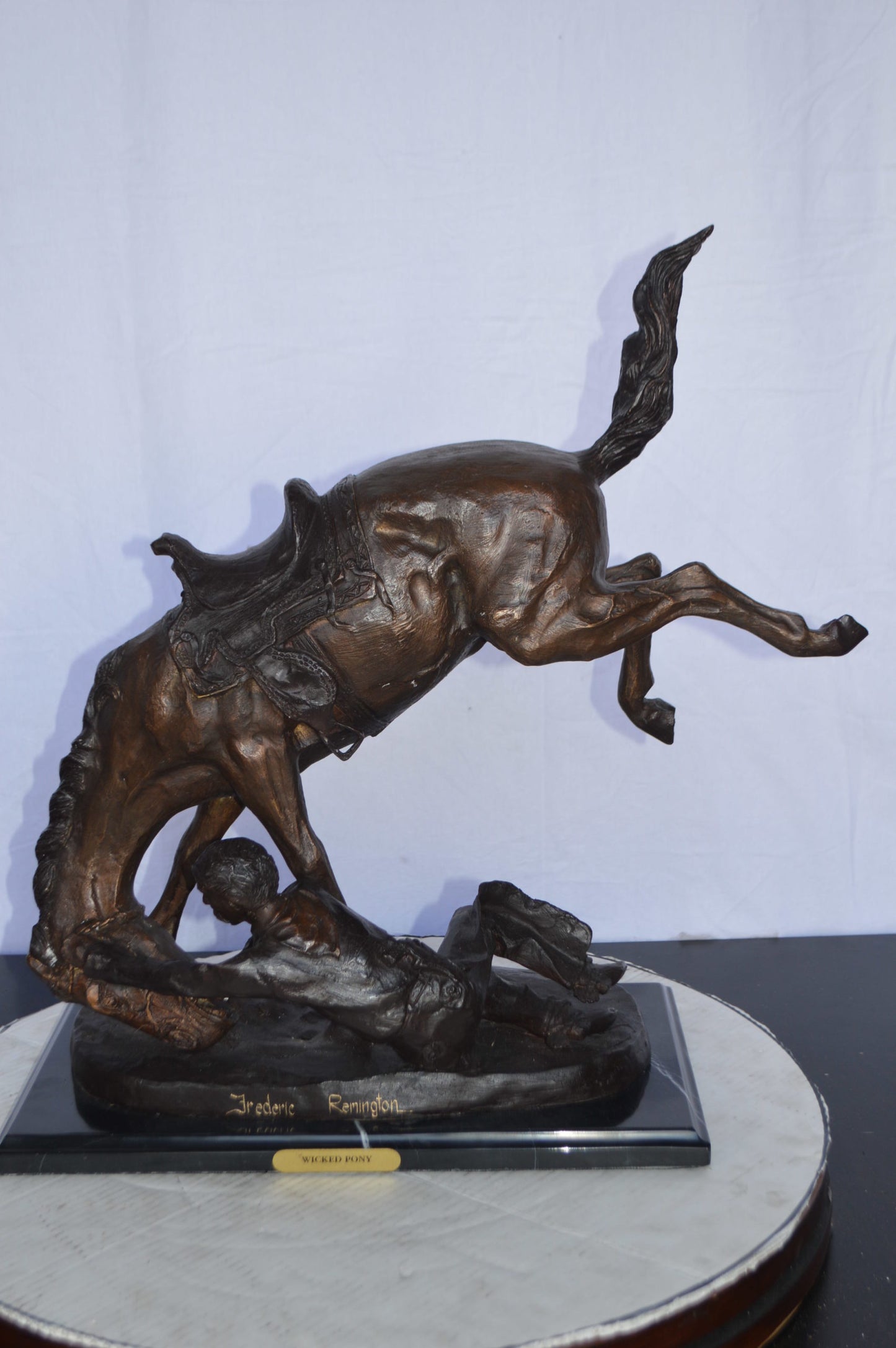 Wicked Pony by Remington Bronze Statue - Size: 17"L x 11"W x 22"H.