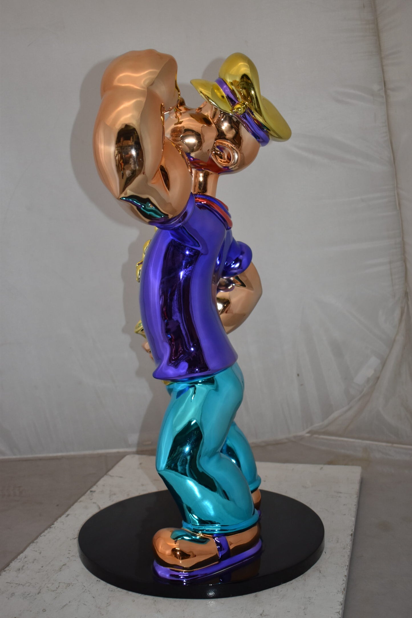 Popeye with Purple shirt Resin Statue Size: 18" x 16" x 31"H