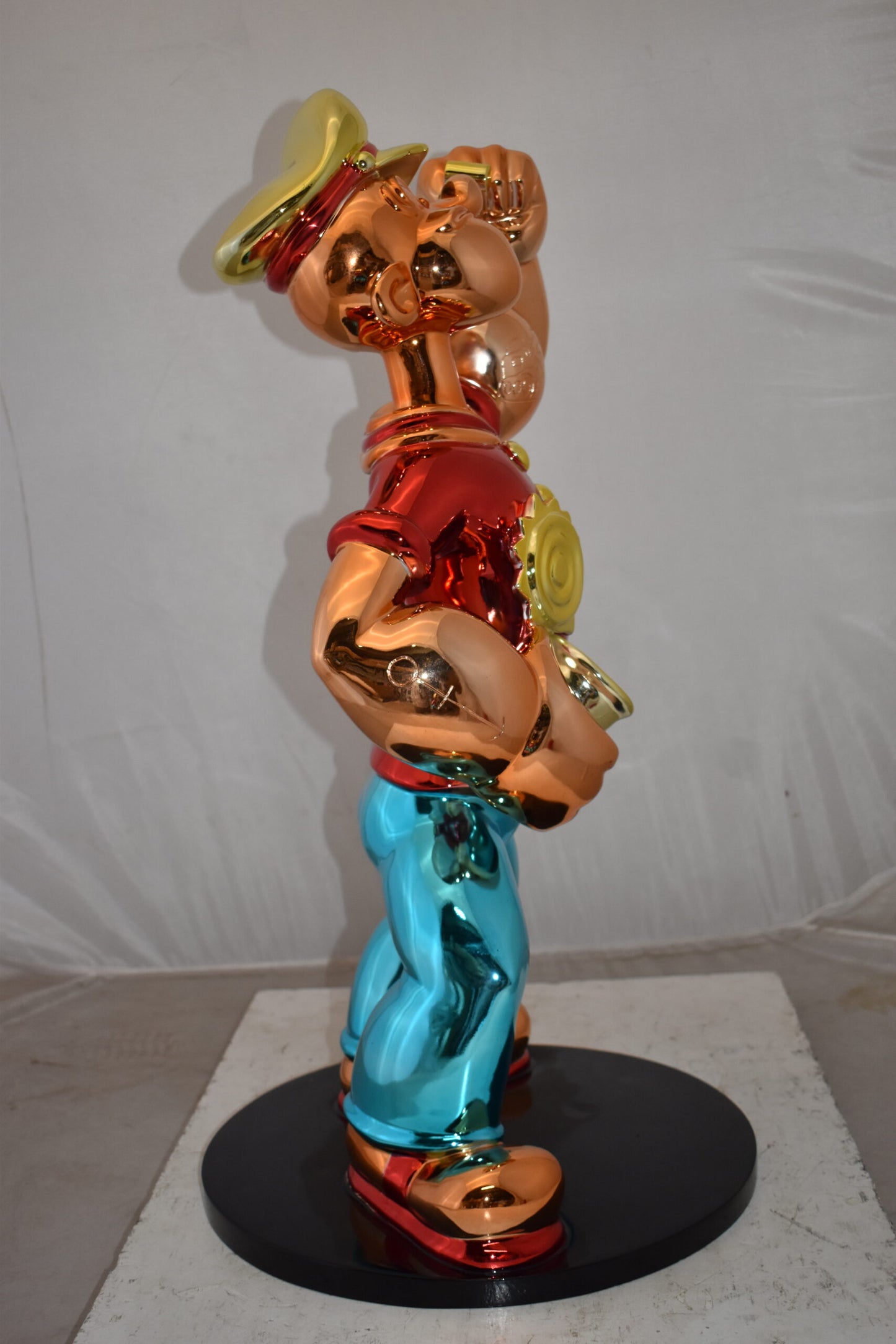Popeye with Red shirt Resin Statue Size: 18" x 16" x 31"H