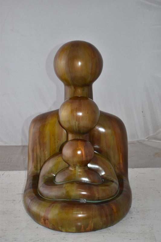 Contemporary Familial Embrace Resin Statue Size: 13" x 14" x 19"H