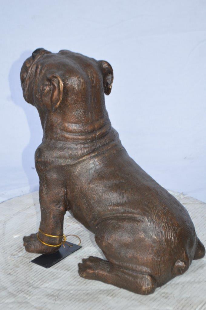 Beautiful bulldog bronze statue -  Size: 16"L x 7"W x 16"H.
