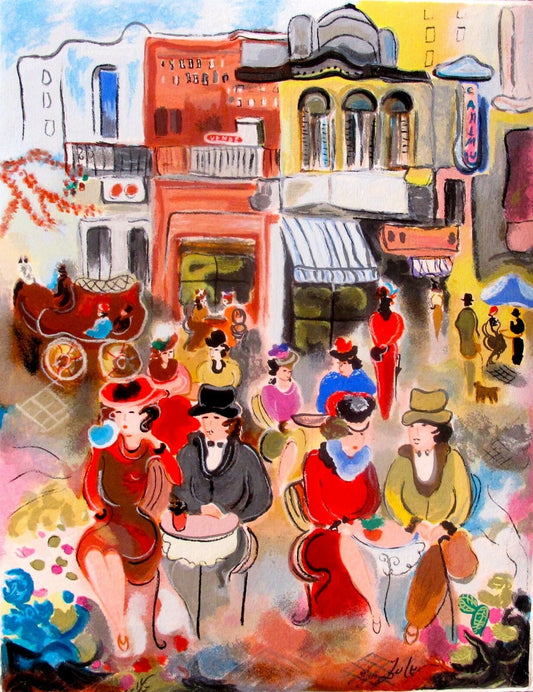 Buenos Aires II serigraph by Zule Moskowitz -  Size: 15"L x 20"W