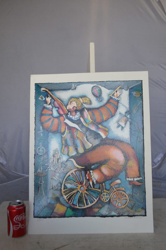 Michael Kachan Delicate Balance serigraph -  Size: 17"L x 20"W