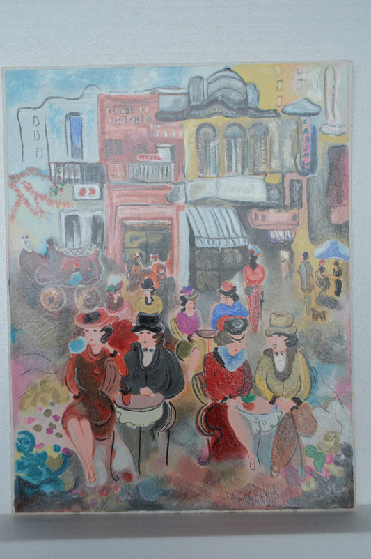 Buenos Aires II serigraph by Zule Moskowitz - Size: 15"L x 20"W