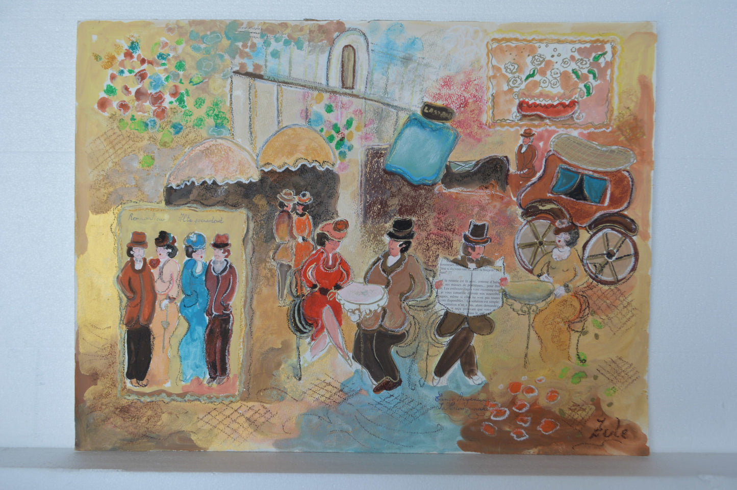 Romantica serigraph by Zule Moskowitz - Size: 18"L x 24"W