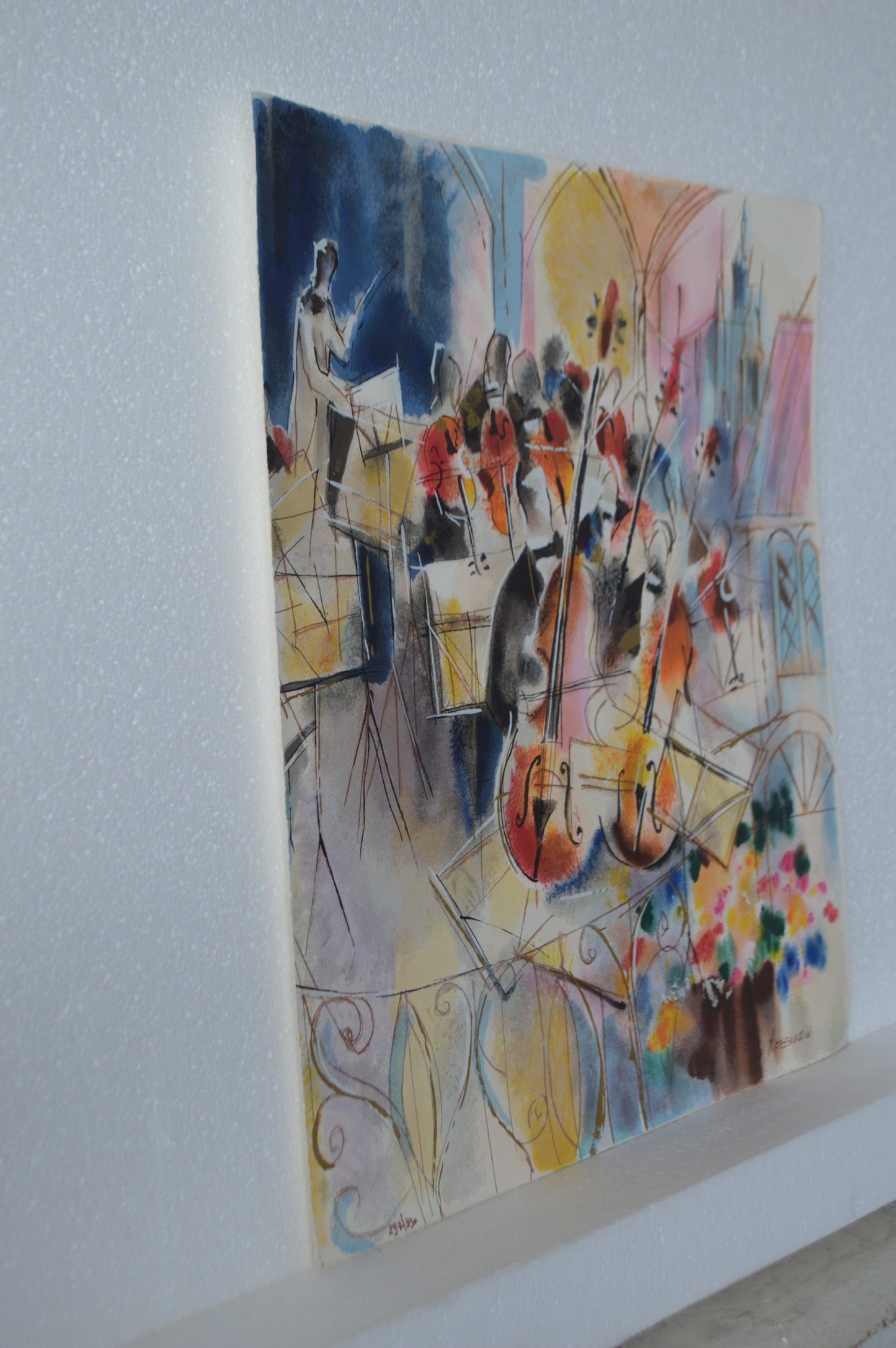 The Symphony Serigraph by Michael Rozenvain - Size: 16"L x 18"W