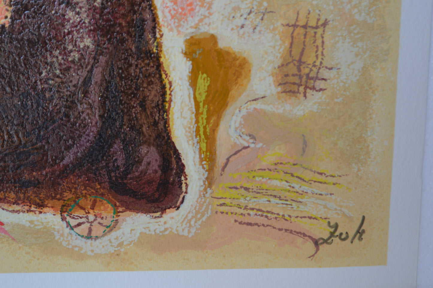 Floral Vase serigraph by Zule Moskowitz -  Size: 19"L x 27"W