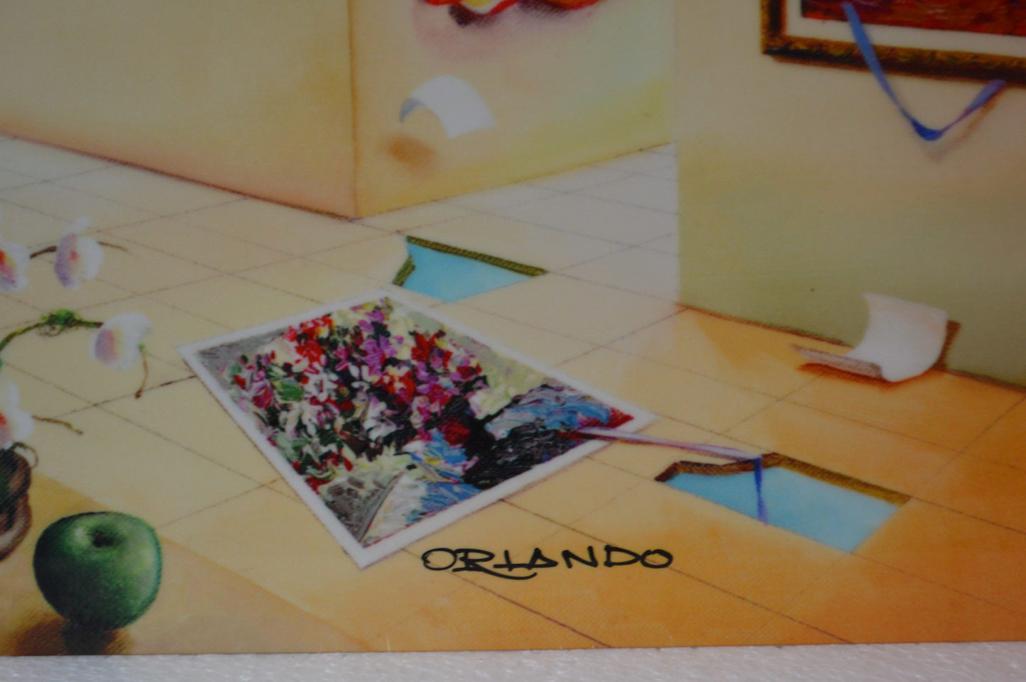 Orlando Quevedo Day of Love, Painting on aluminum - Size: 11"L x 13"W
