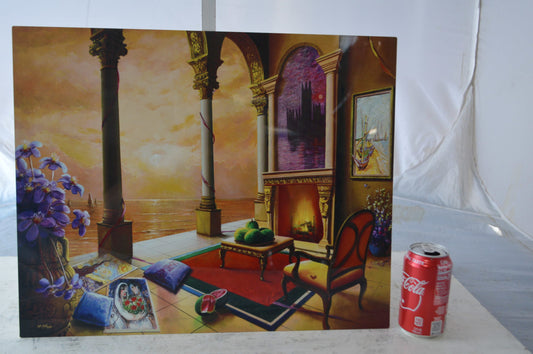 Orlando Quevedo Sunrise, Painting on aluminum -  Size: 16"L x 20"W