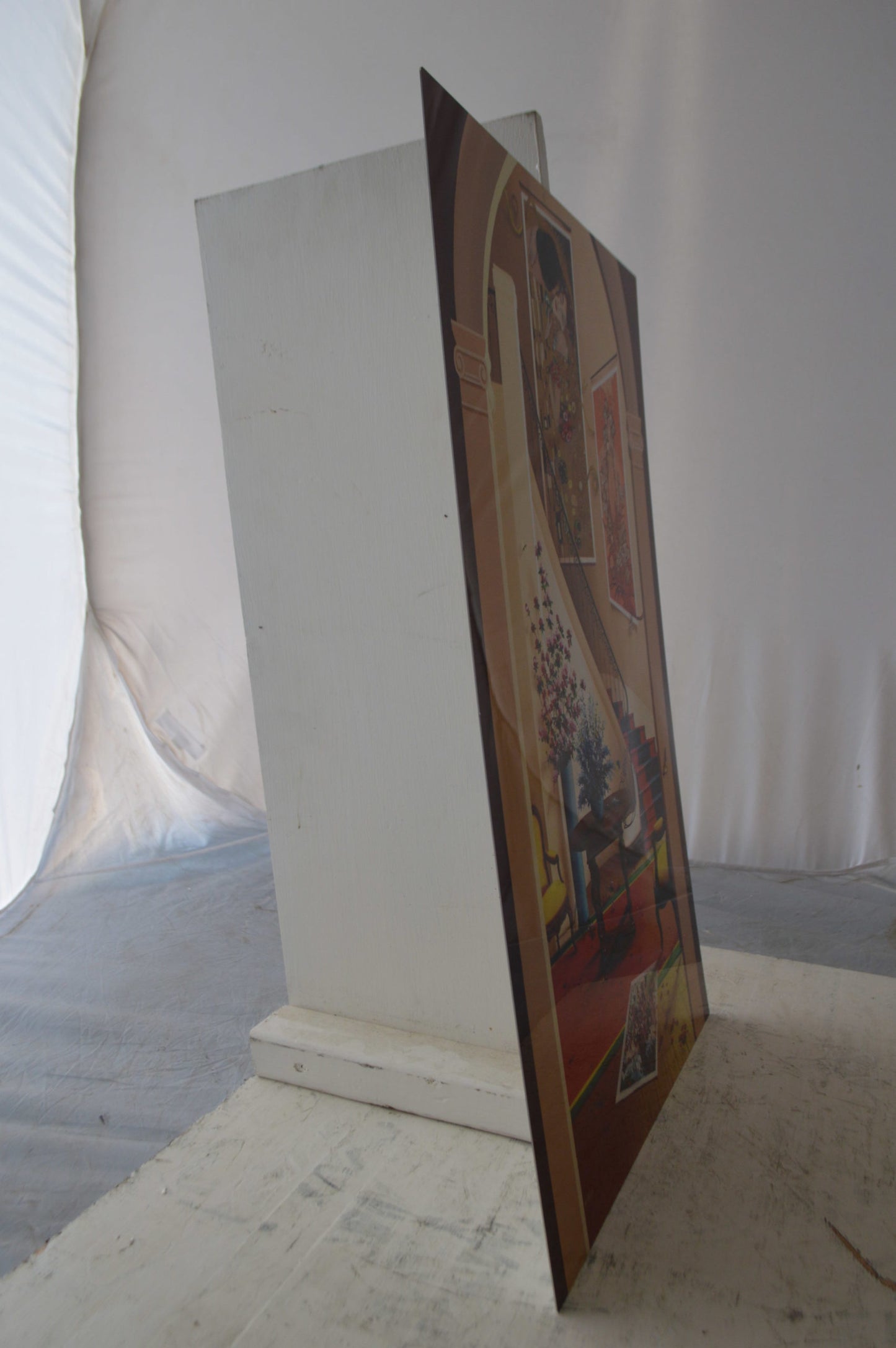 Orlando Quevedo Happiness, Painting on aluminum - Size: 27"L x 19"W