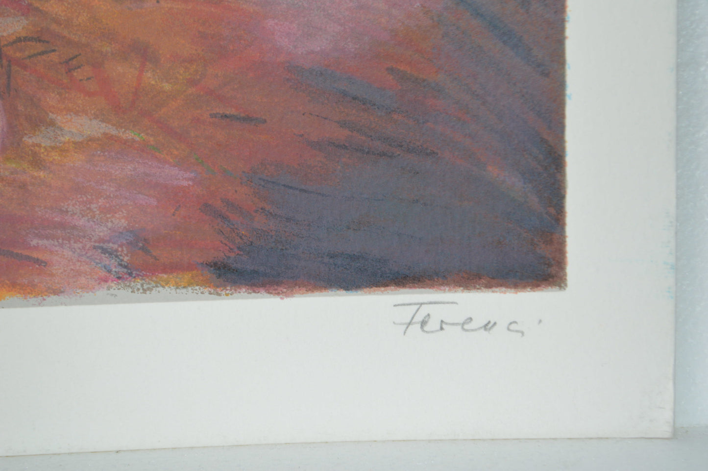 White Dancer serigraph by Hedva Firenci - Size: 15"L x 20"W