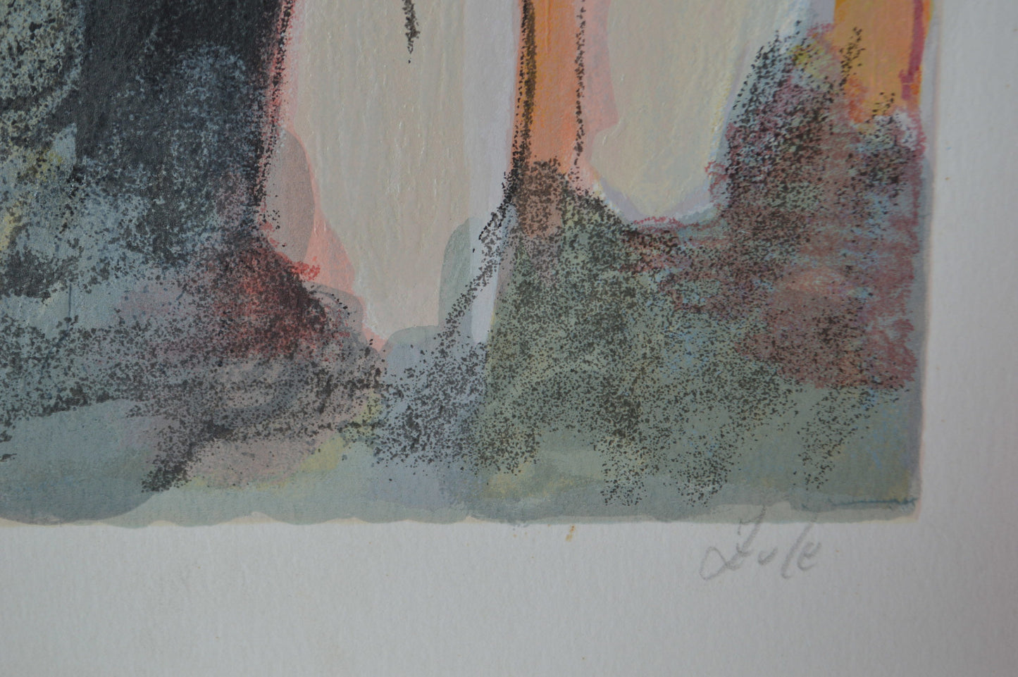 La Casona serigraph by Zule Moskowitz - Size: 23"L x 17"W