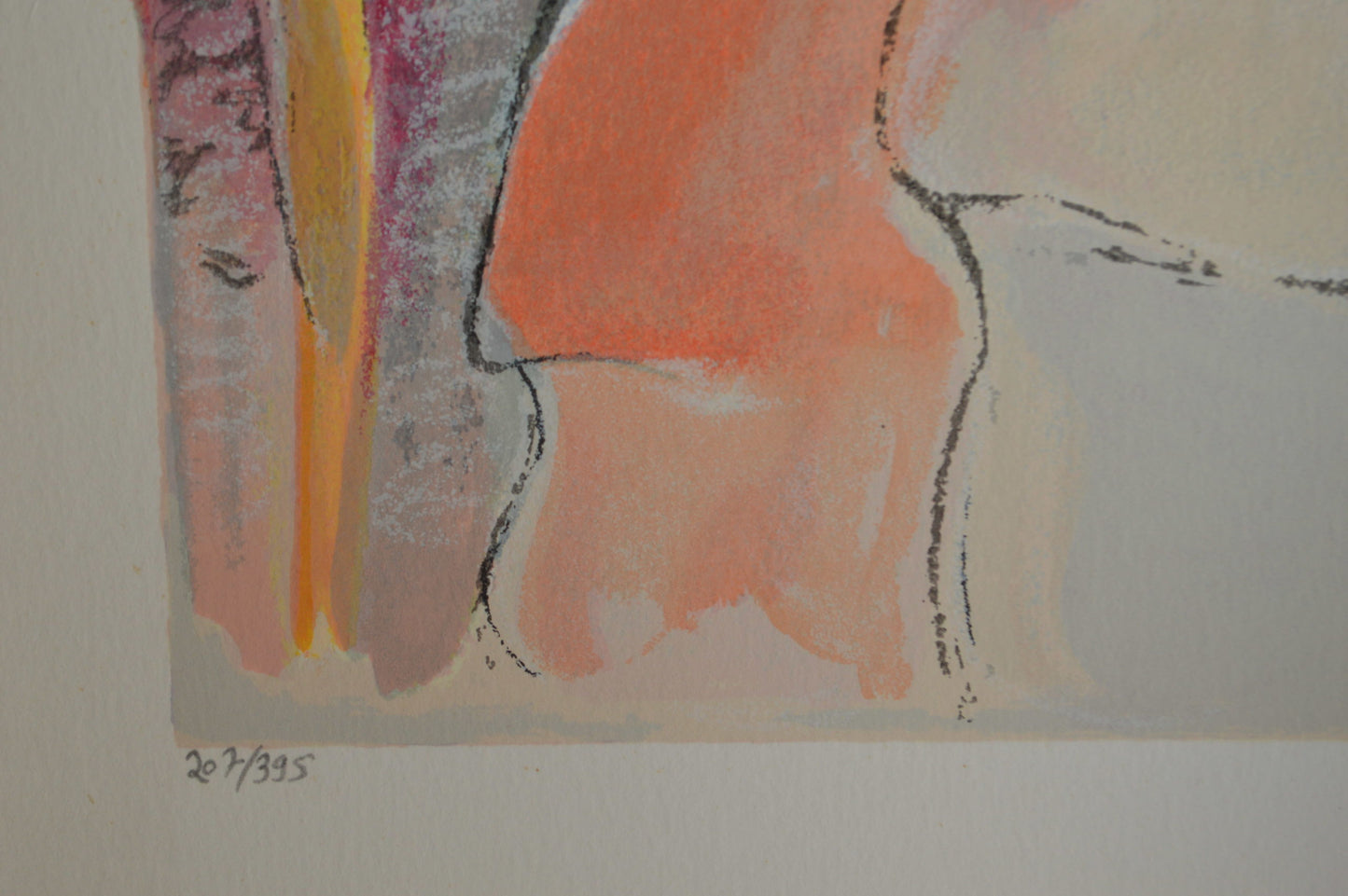 La Casona serigraph by Zule Moskowitz - Size: 23"L x 17"W
