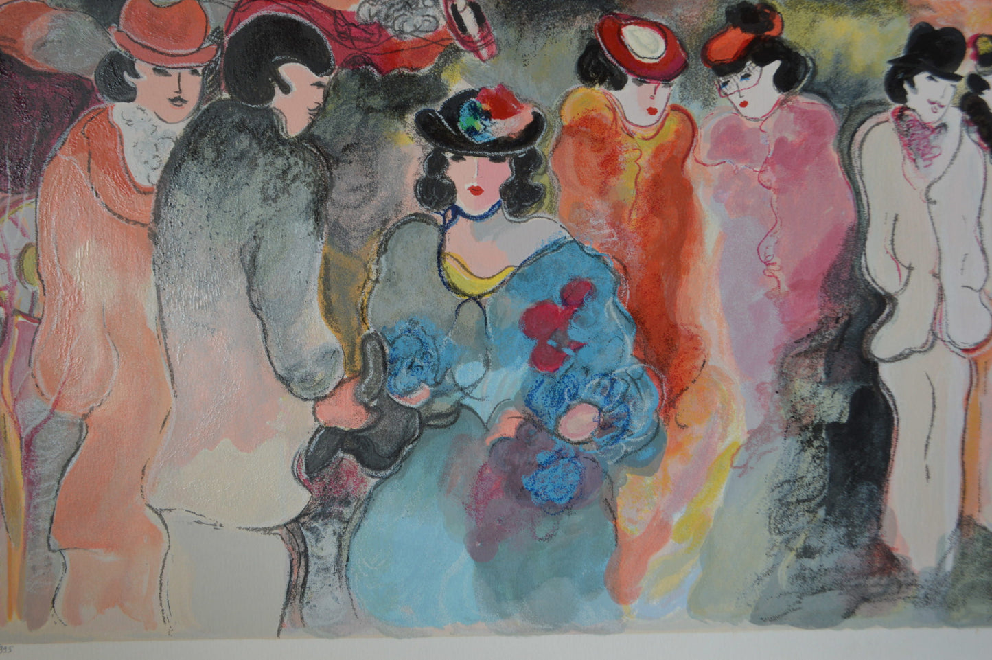 La Casona serigraph by Zule Moskowitz - Size: 23"L x 17"W