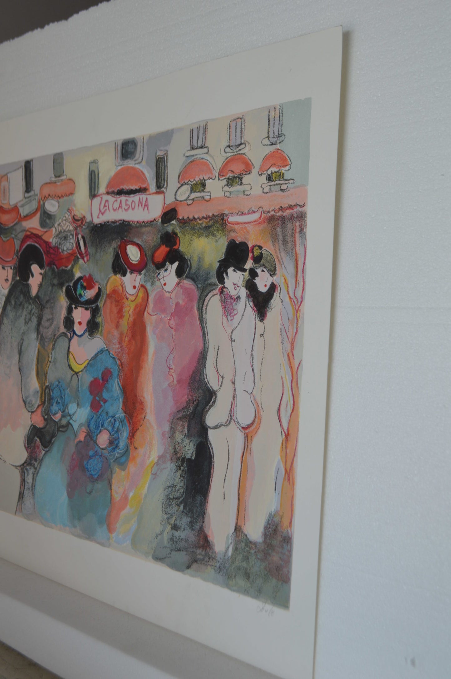 La Casona serigraph by Zule Moskowitz - Size: 23"L x 17"W