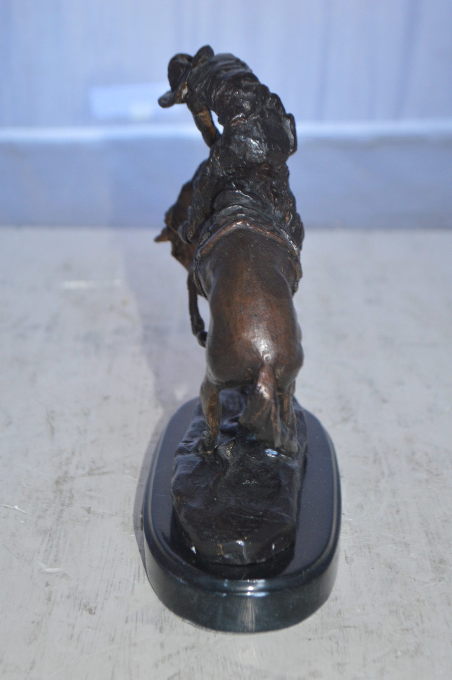 Rattlesnake by Remington Bronze Statue 12H -  Size: 7"L x 3"W x 10"H.