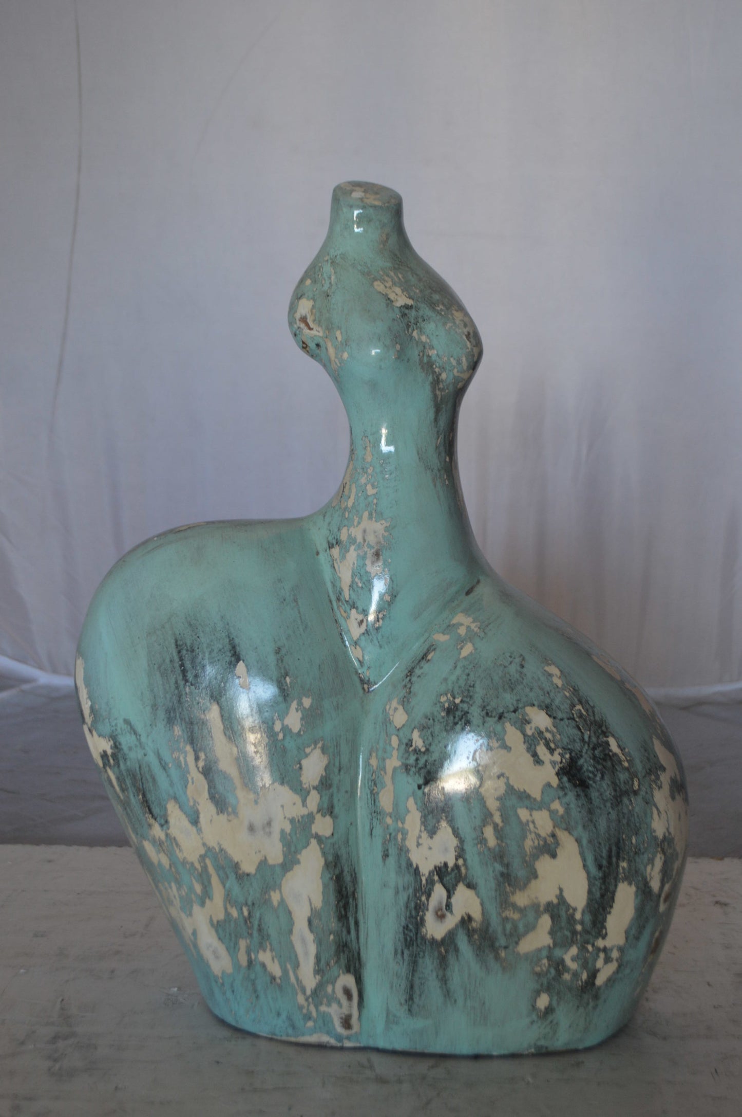 Resin sculpture of a Women body - modern art -  Size: 13"L x 6"W x 20"H.