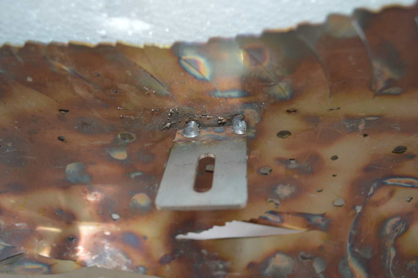 Mahi-Mahi fish laser cut steel wall mounted - Size: 26"L x 2"W x 14"H.