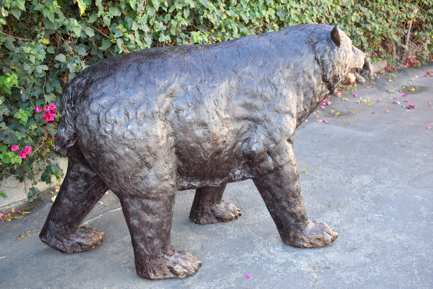 Giant Mama Bear Walking on Four Legs Bronze Statue Size: 64" x 26" x 43"H