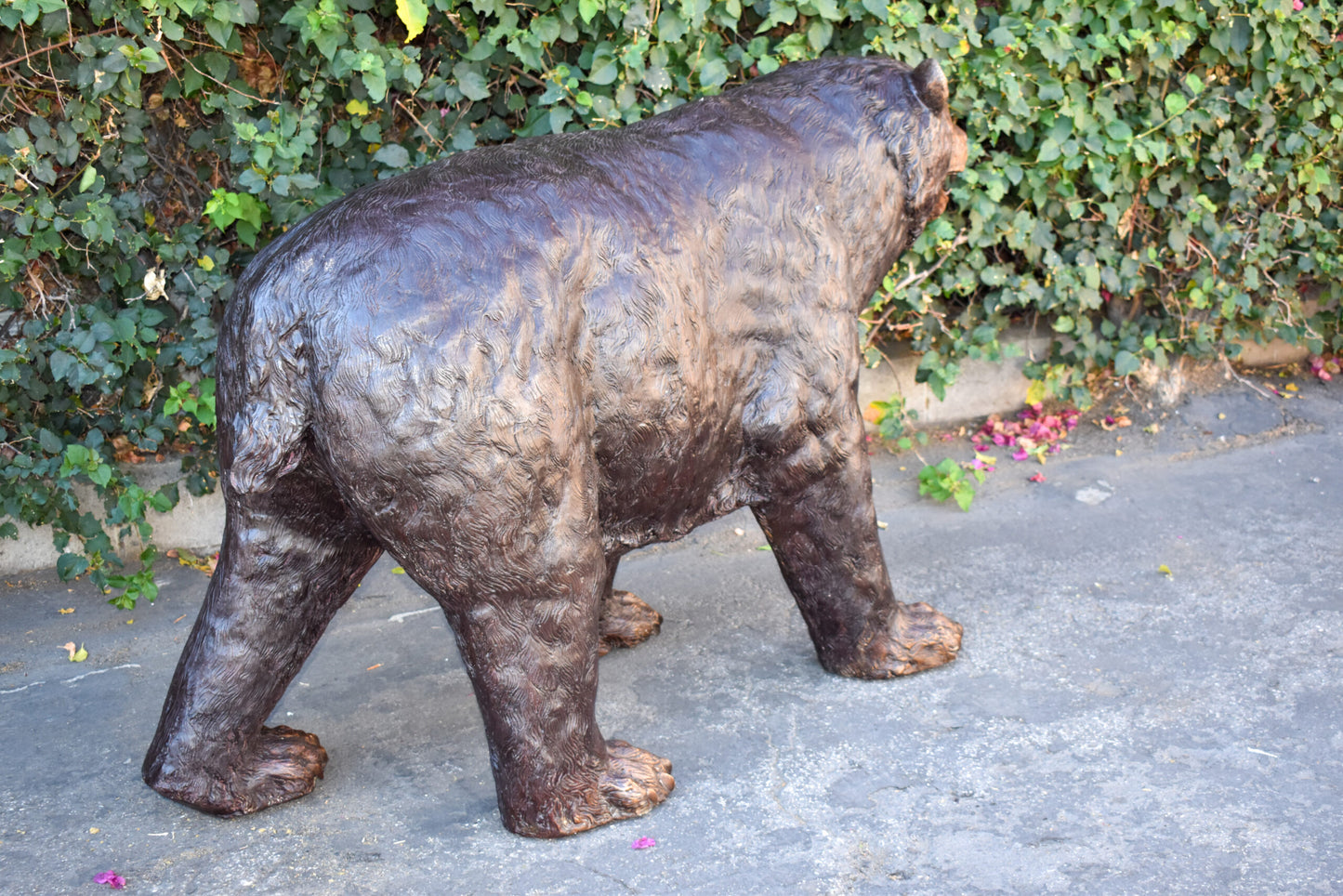 Giant Mama Bear Walking on Four Legs Bronze Statue Size: 64" x 26" x 43"H