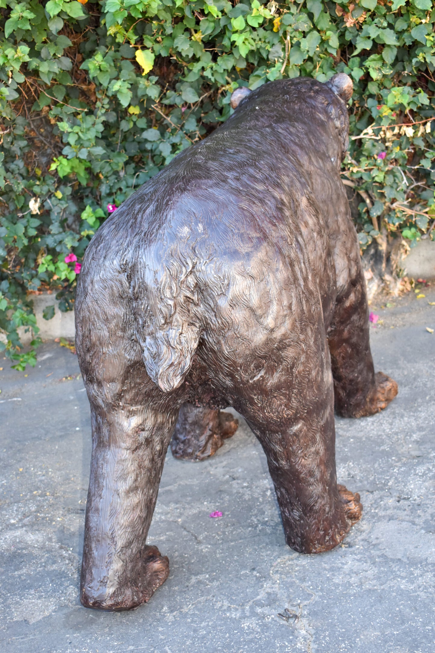 Giant Mama Bear Walking on Four Legs Bronze Statue Size: 64" x 26" x 43"H