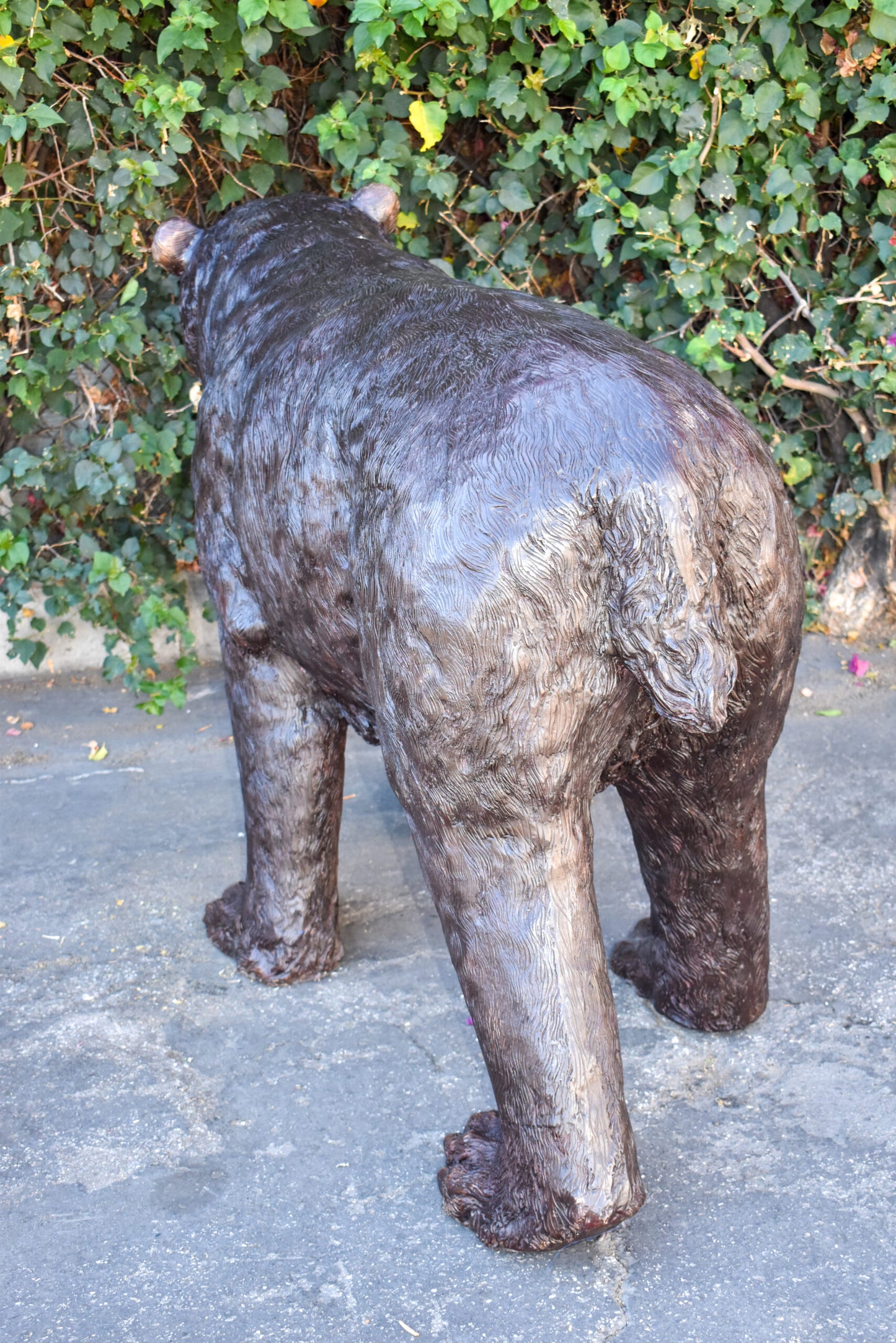 Giant Mama Bear Walking on Four Legs Bronze Statue Size: 64" x 26" x 43"H