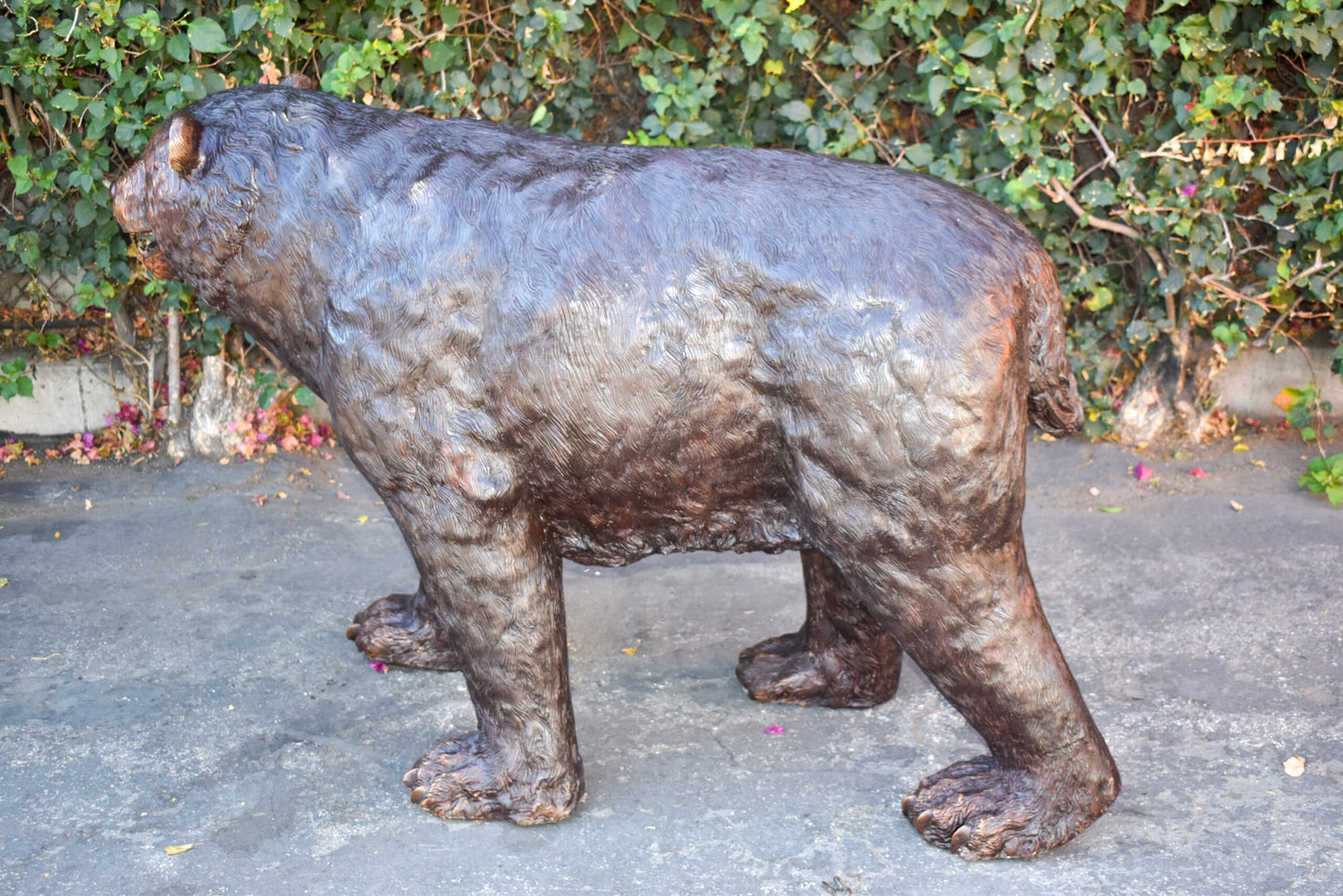 Giant Mama Bear Walking on Four Legs Bronze Statue Size: 64" x 26" x 43"H