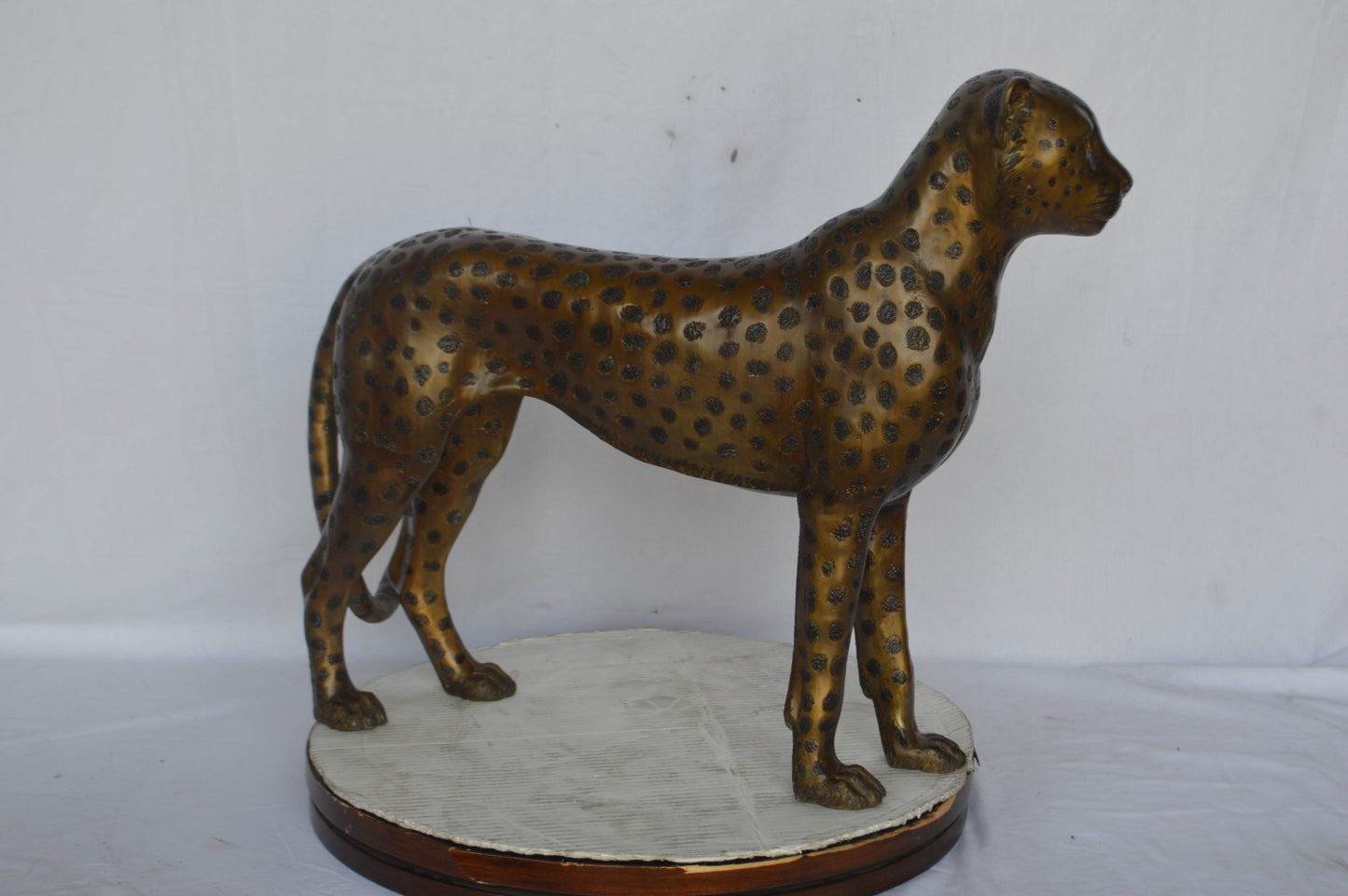 Baby Cheetah, Cub, Bronze Statue - Size: 30"L x 10"W x 25"H.