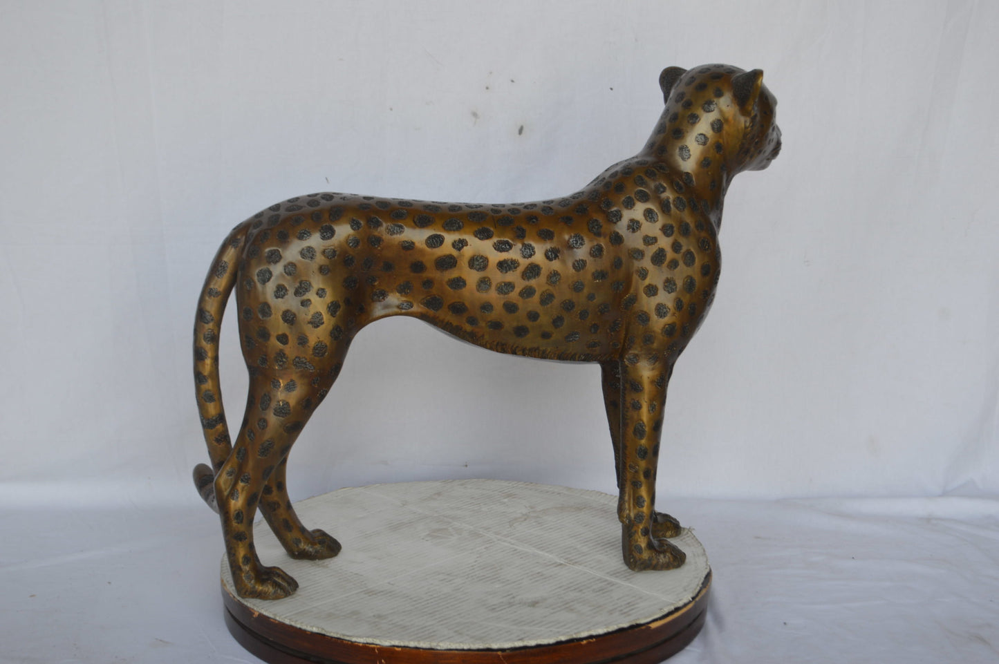Baby Cheetah, Cub, Bronze Statue - Size: 30"L x 10"W x 25"H.