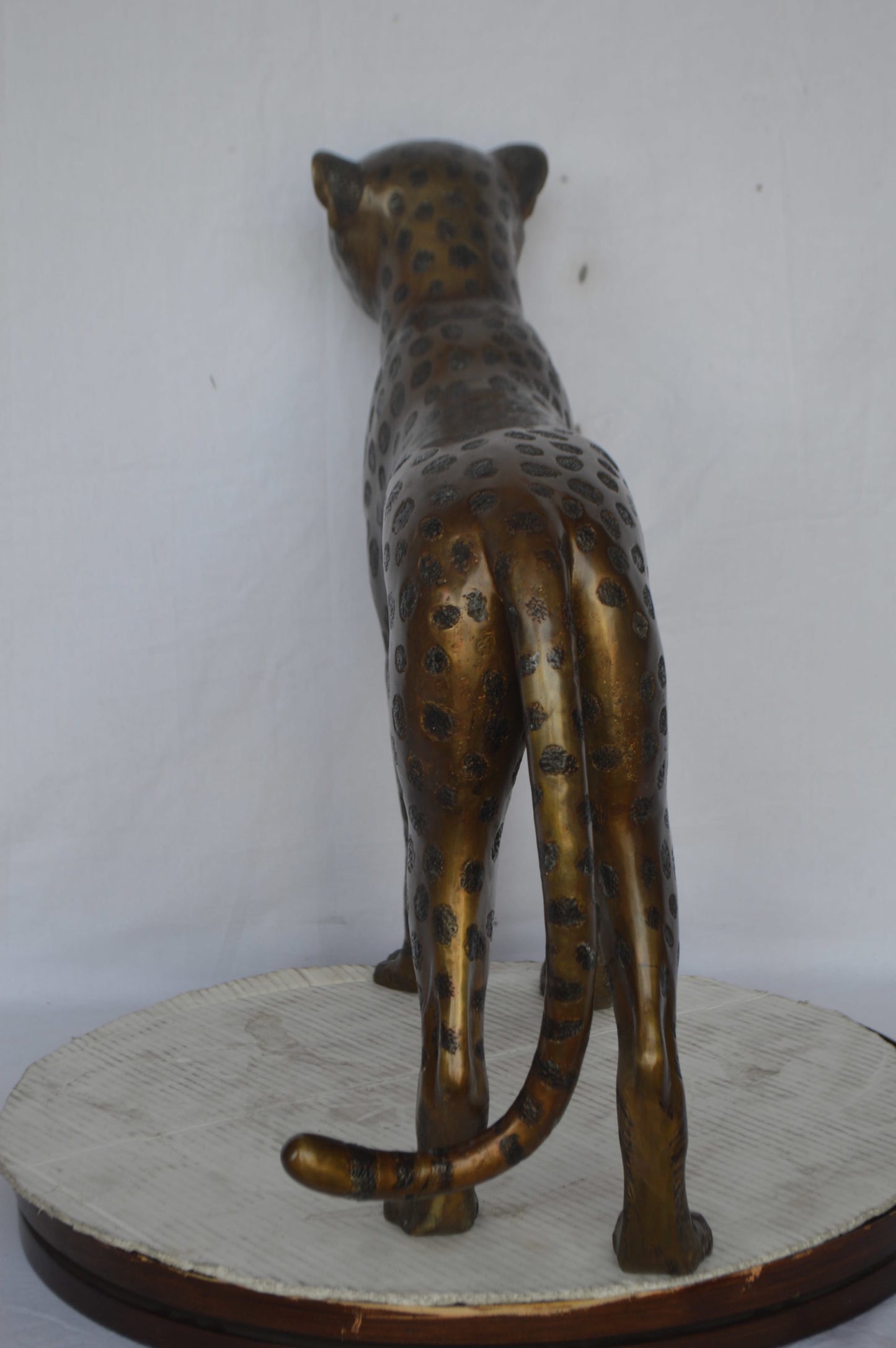Baby Cheetah, Cub, Bronze Statue - Size: 30"L x 10"W x 25"H.