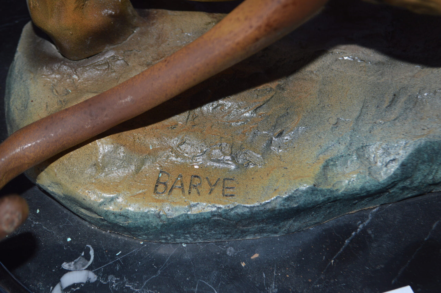 Mountain Lion in action Bronze Statue - Size: 25"L x 11"W x 11"H.