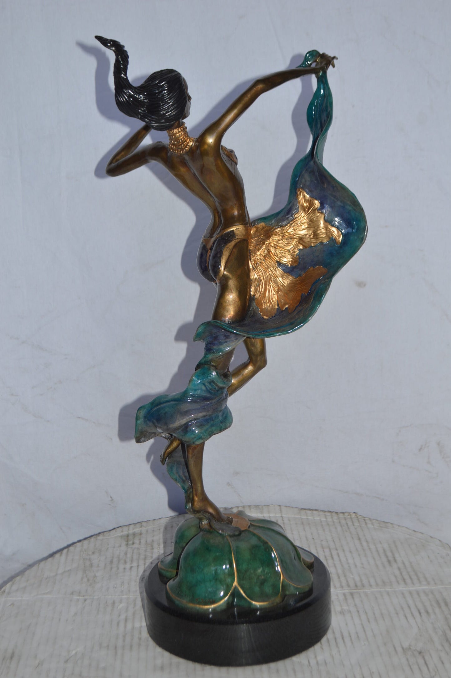 Exotic Dancer Bronze Statue Sergey Kazaryn Original - Size: 11"L x 8"W x 24"H.