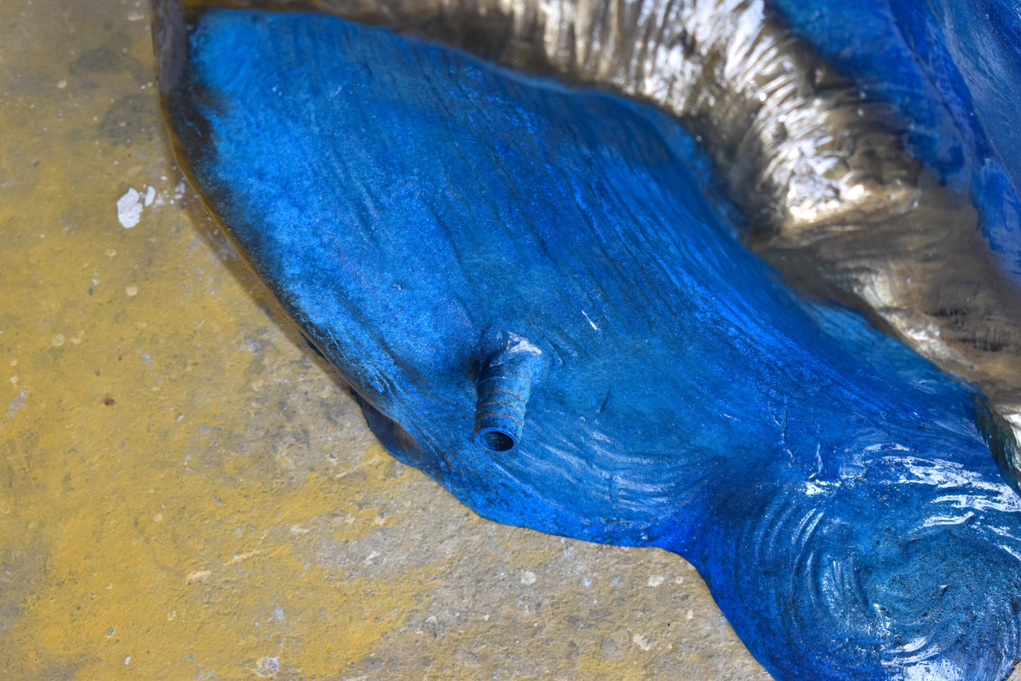 Giant Colored Marlin Fish W 4 Jack Fish Bronze Statue Fountain 85" x 30" x 90"H