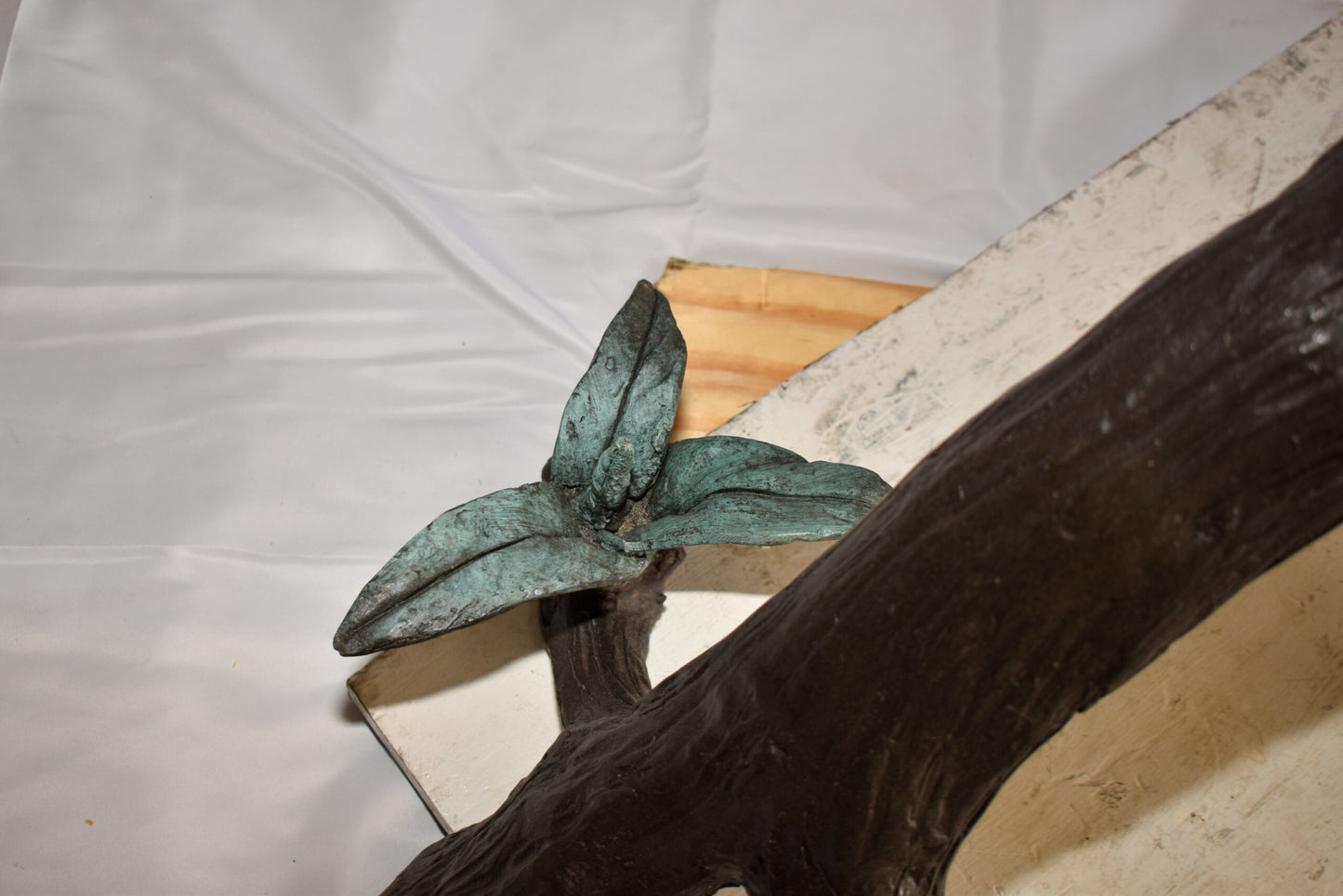 Two Herons on a Tree log Bronze Fountain Statue 38" x 19" x 64"H