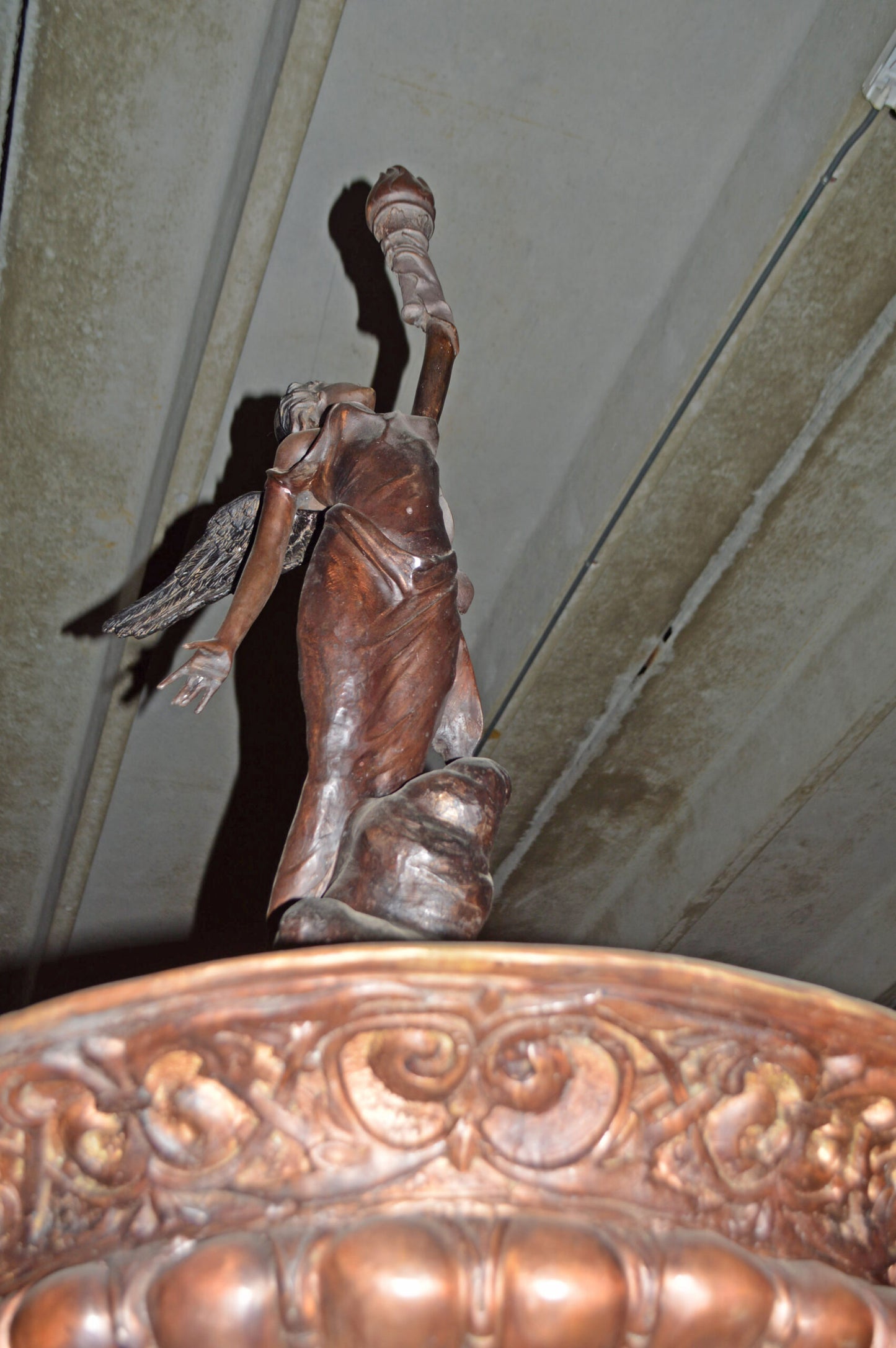 Eleven feet tall Bronze, Tiered Outdoor pond Fountain - Size: 55" x 55" x 135"H