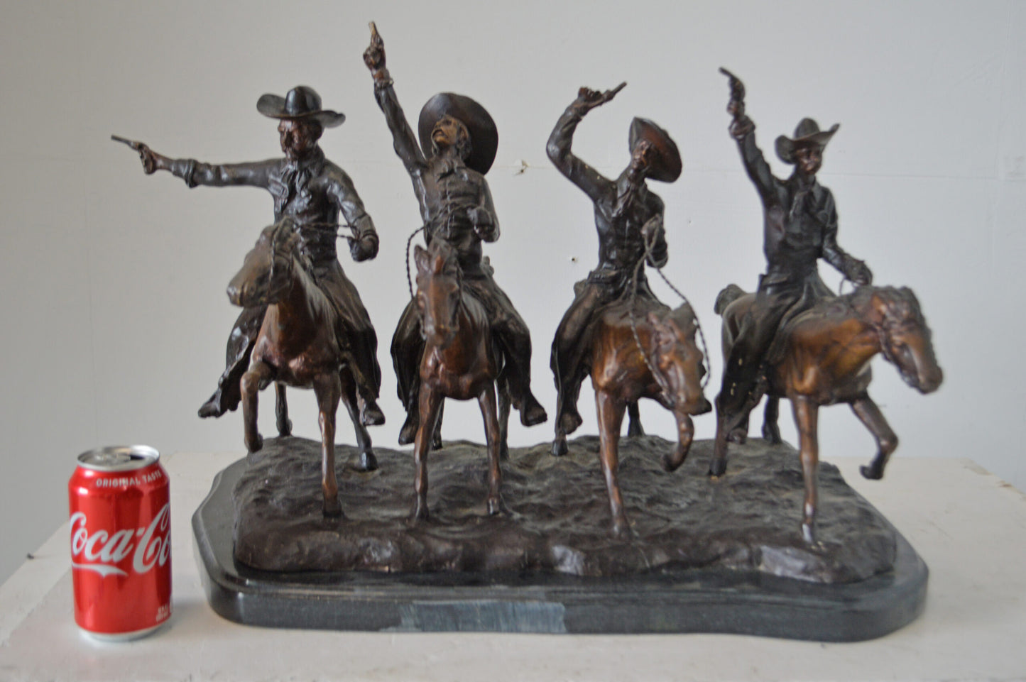 Coming Through the Rye, a Remington Replica Bronze Statue - 18" x 27" x 17"H