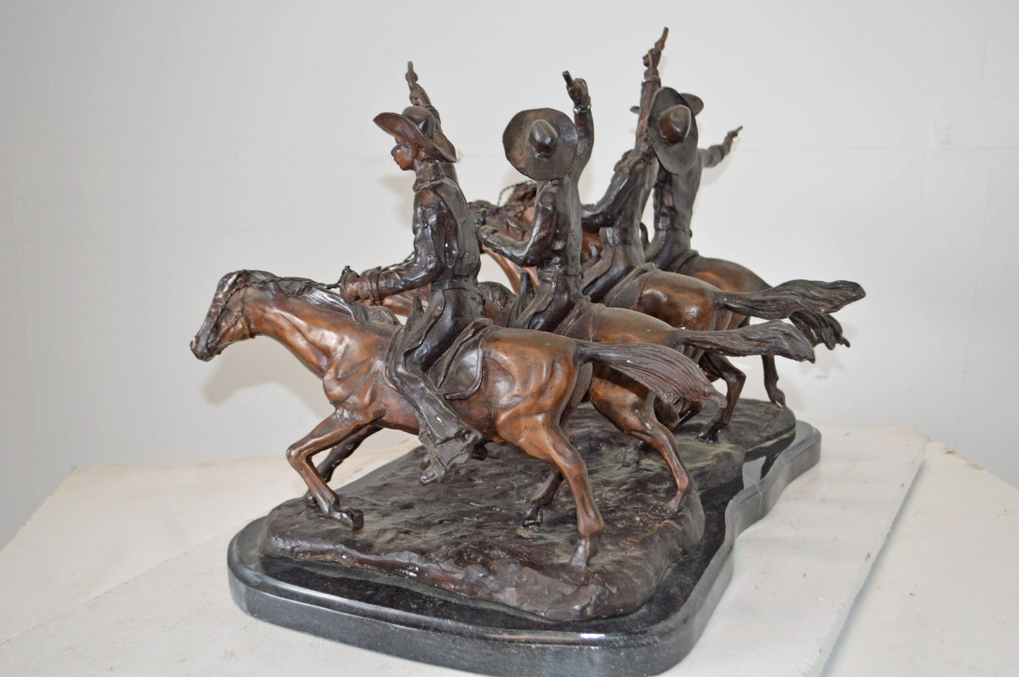 Coming Through the Rye, a Remington Replica Bronze Statue - 18" x 27" x 17"H